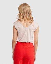 BIANCA SILKY FRONT T-SHIRT WOMENS TOPS