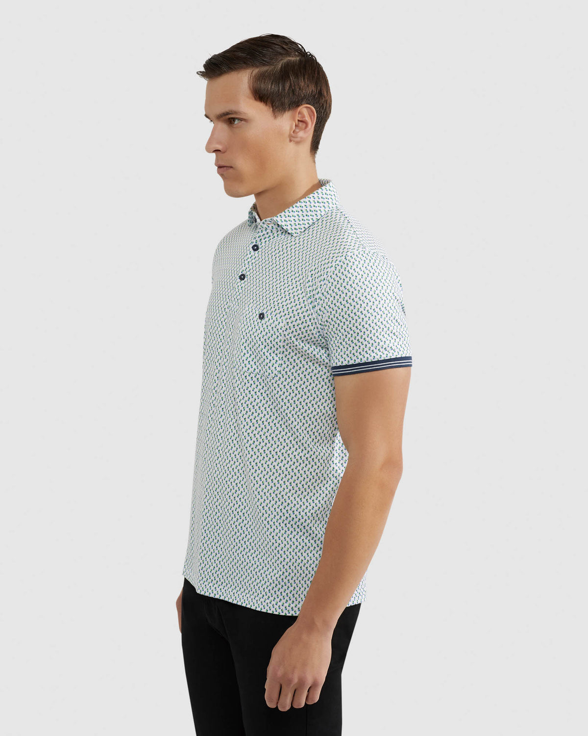FINN KETTLE PRINTED POLO MENS KNITS