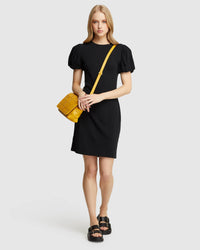 FLORENCE KNIT MINI DRESS BLACK