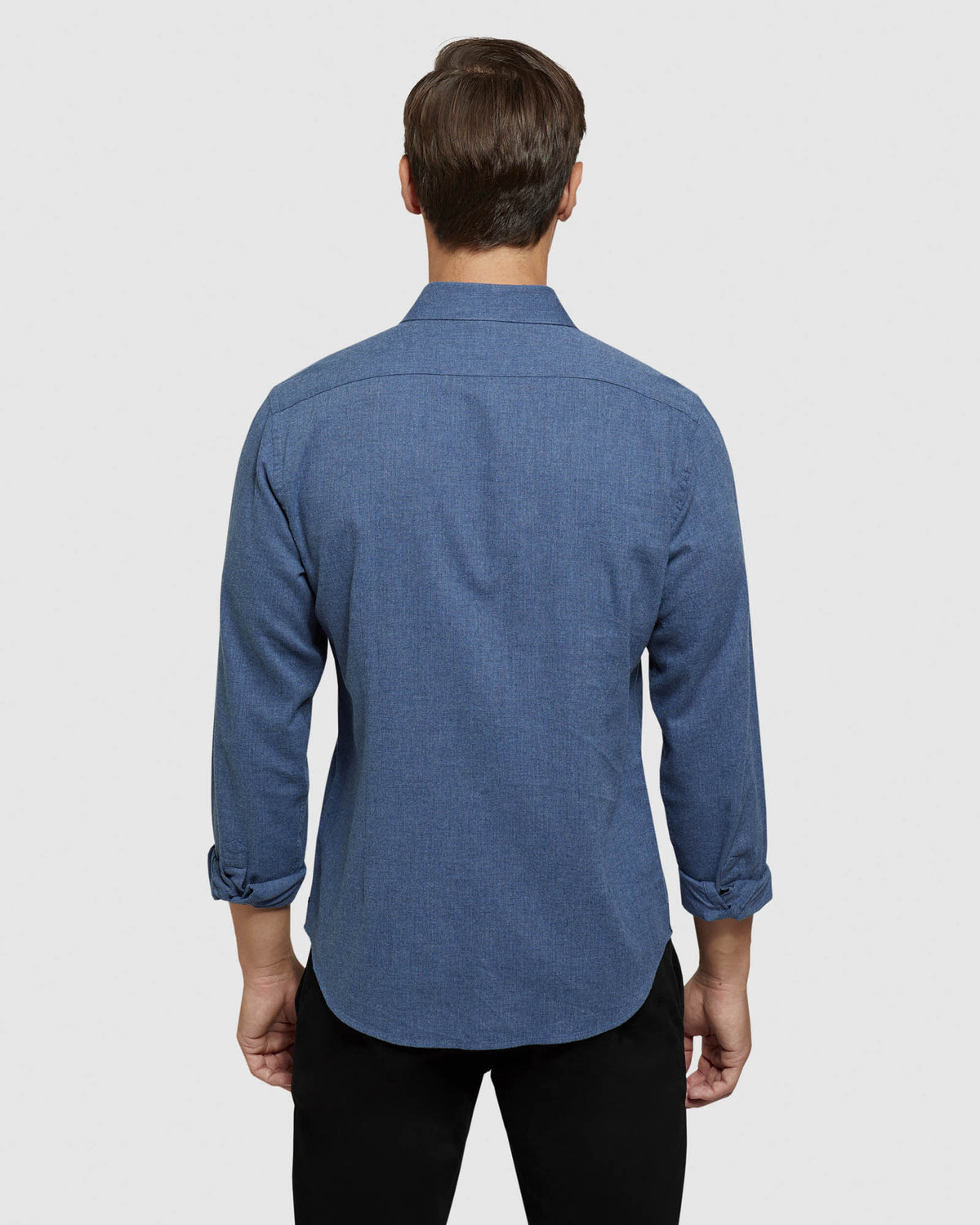 KENTON HERRINGBONE MELANGE SHIRT MENS SHIRTS