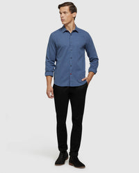 KENTON HERRINGBONE MELANGE SHIRT MENS SHIRTS