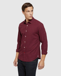 KENTON HERRINGBONE MELANGE SHIRT MENS SHIRTS