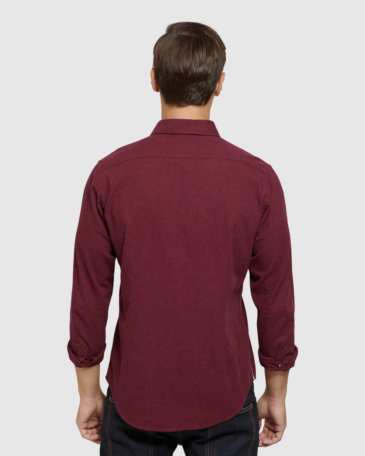 KENTON HERRINGBONE MELANGE SHIRT MENS SHIRTS