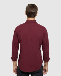 KENTON HERRINGBONE MELANGE SHIRT MENS SHIRTS