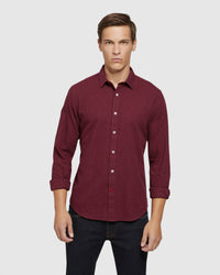 KENTON HERRINGBONE MELANGE SHIRT MENS SHIRTS