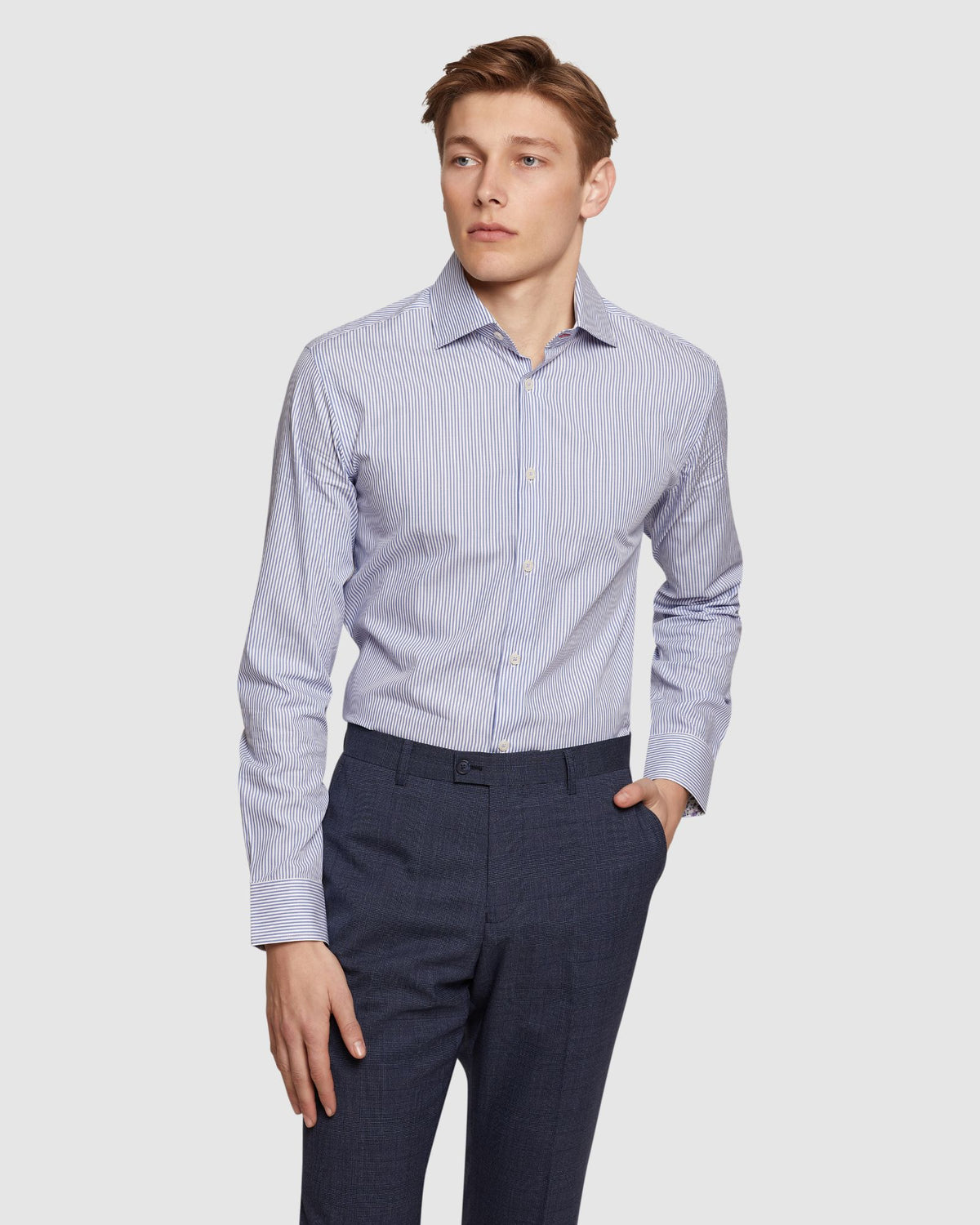 TRAFALGAR STRIPED SHIRT MENS SHIRTS