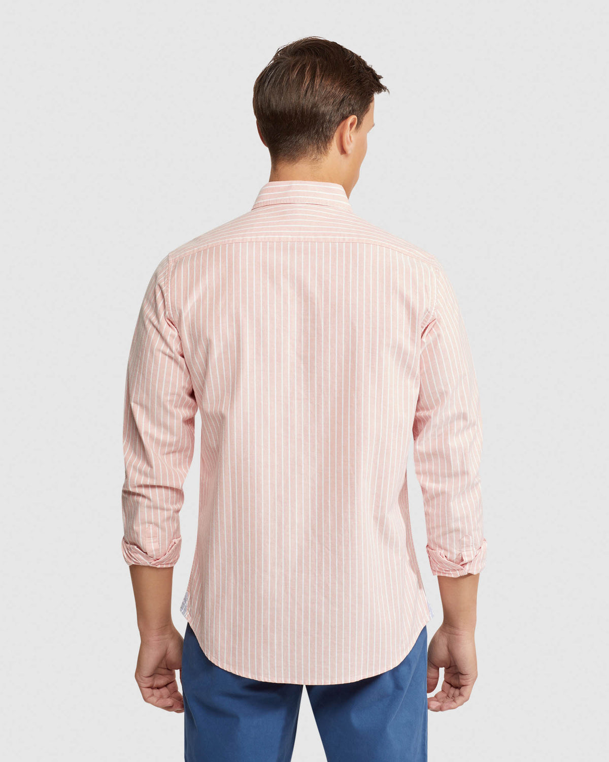 PORTLAND OXFORD WEAVE STRIPED SHIRT MENS SHIRTS