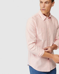 PORTLAND OXFORD WEAVE STRIPED SHIRT MENS SHIRTS