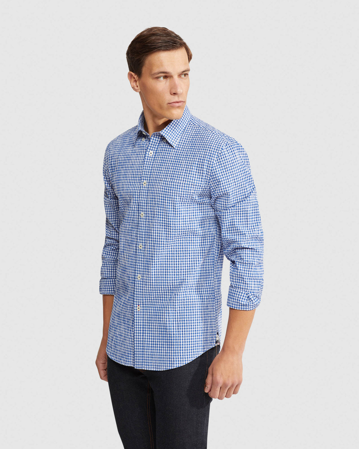 UXBRIDGE SEERSCKER CHECK RG SHIRT Oxford Shop