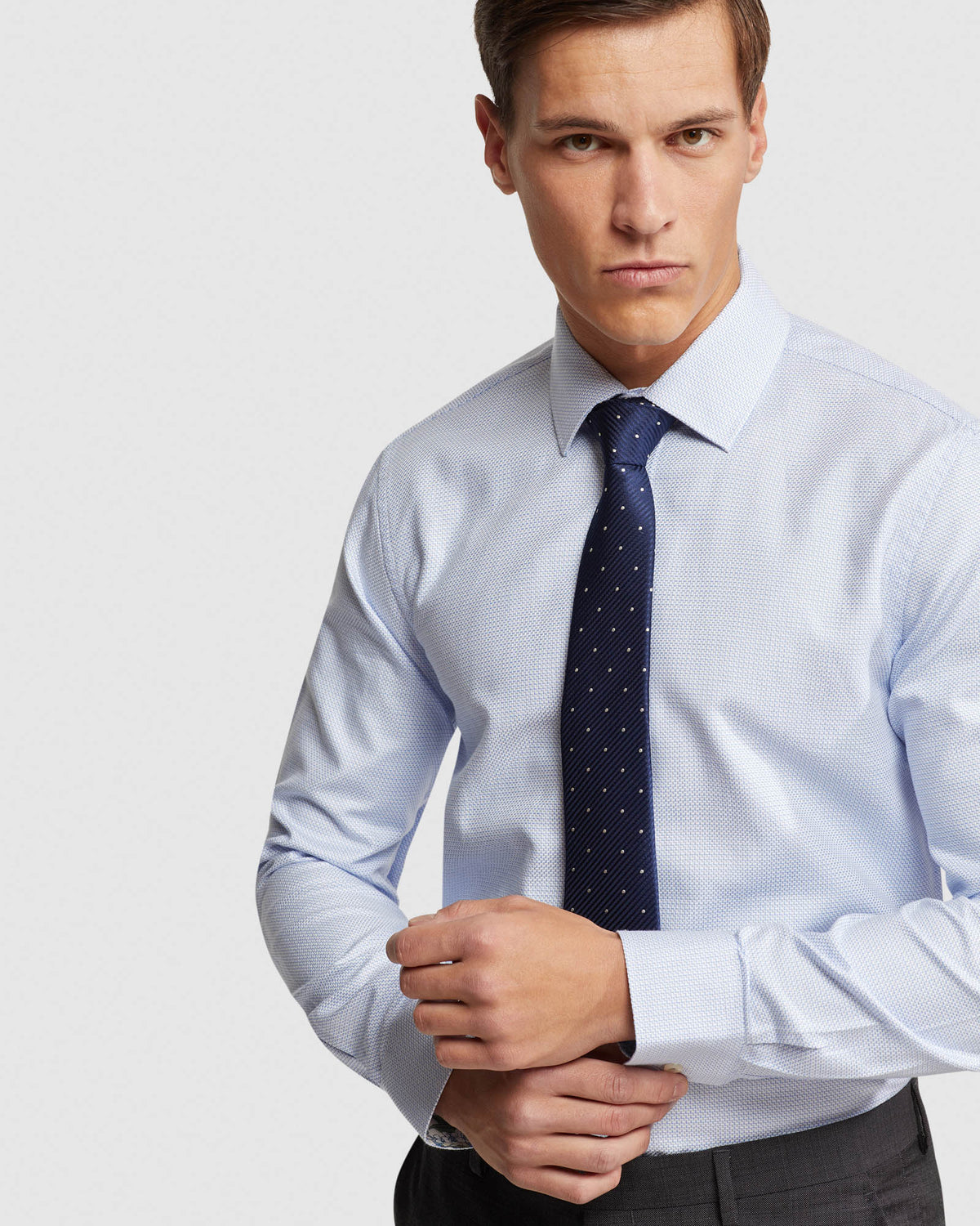 BECKTON DOBBY SHIRT MENS SHIRTS