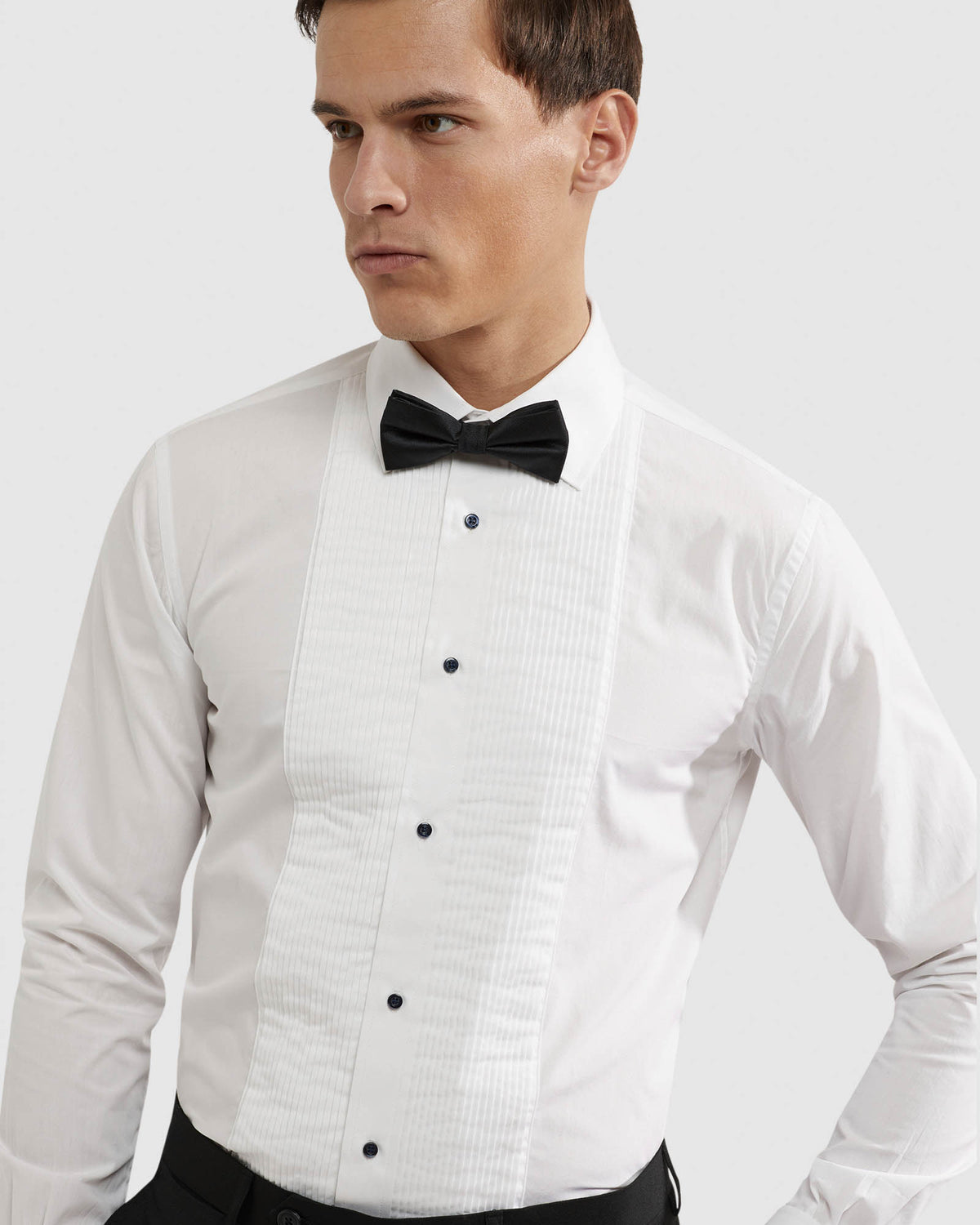 DINNER SHIRT WITH FRONT PLEATS MENS SHIRTS