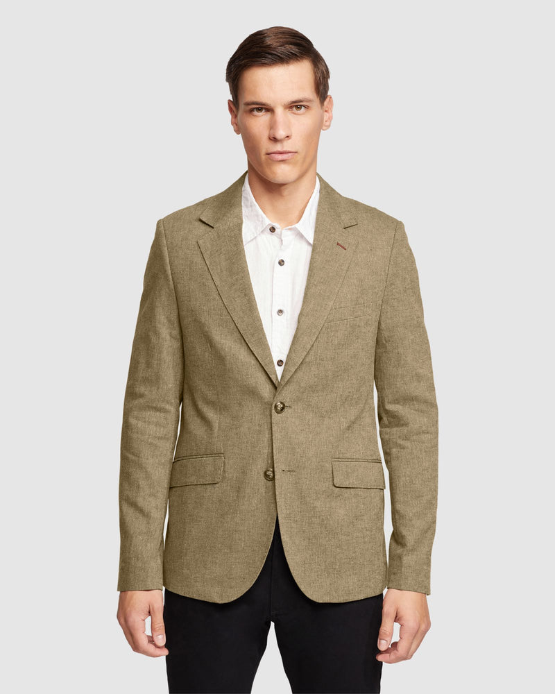 BLAKE LINEN COTTON BLAZER MENS JACKETS AND COATS