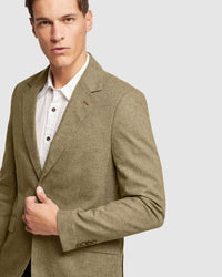 BLAKE LINEN COTTON BLAZER MENS JACKETS AND COATS