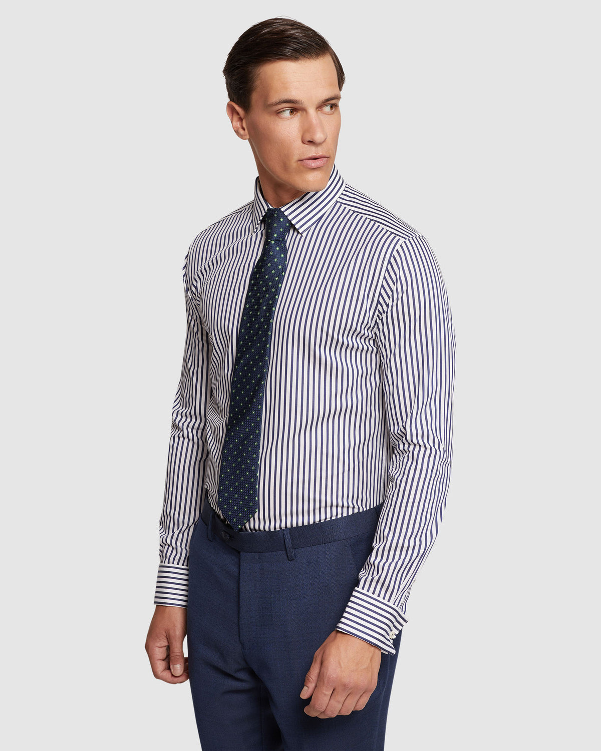 BECKTON FRENCH CUFF STRIPED SHIRT MENS SHIRTS