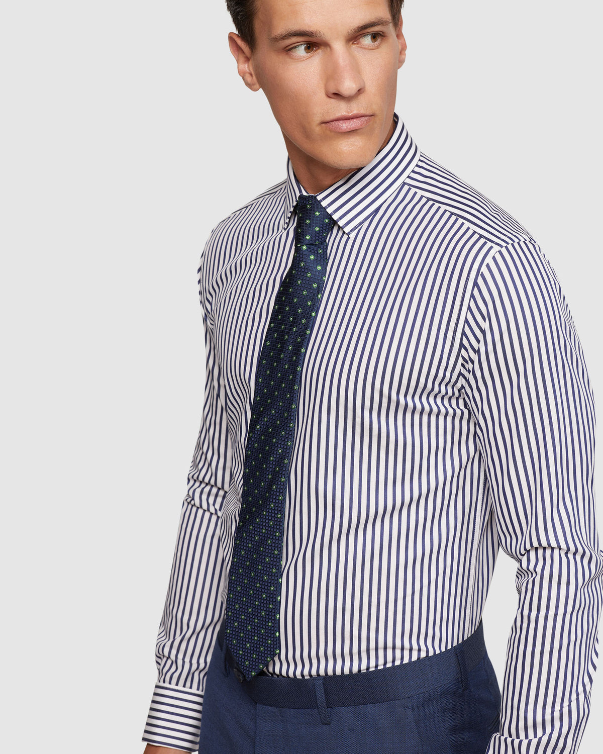 BECKTON FRENCH CUFF STRIPED SHIRT MENS SHIRTS