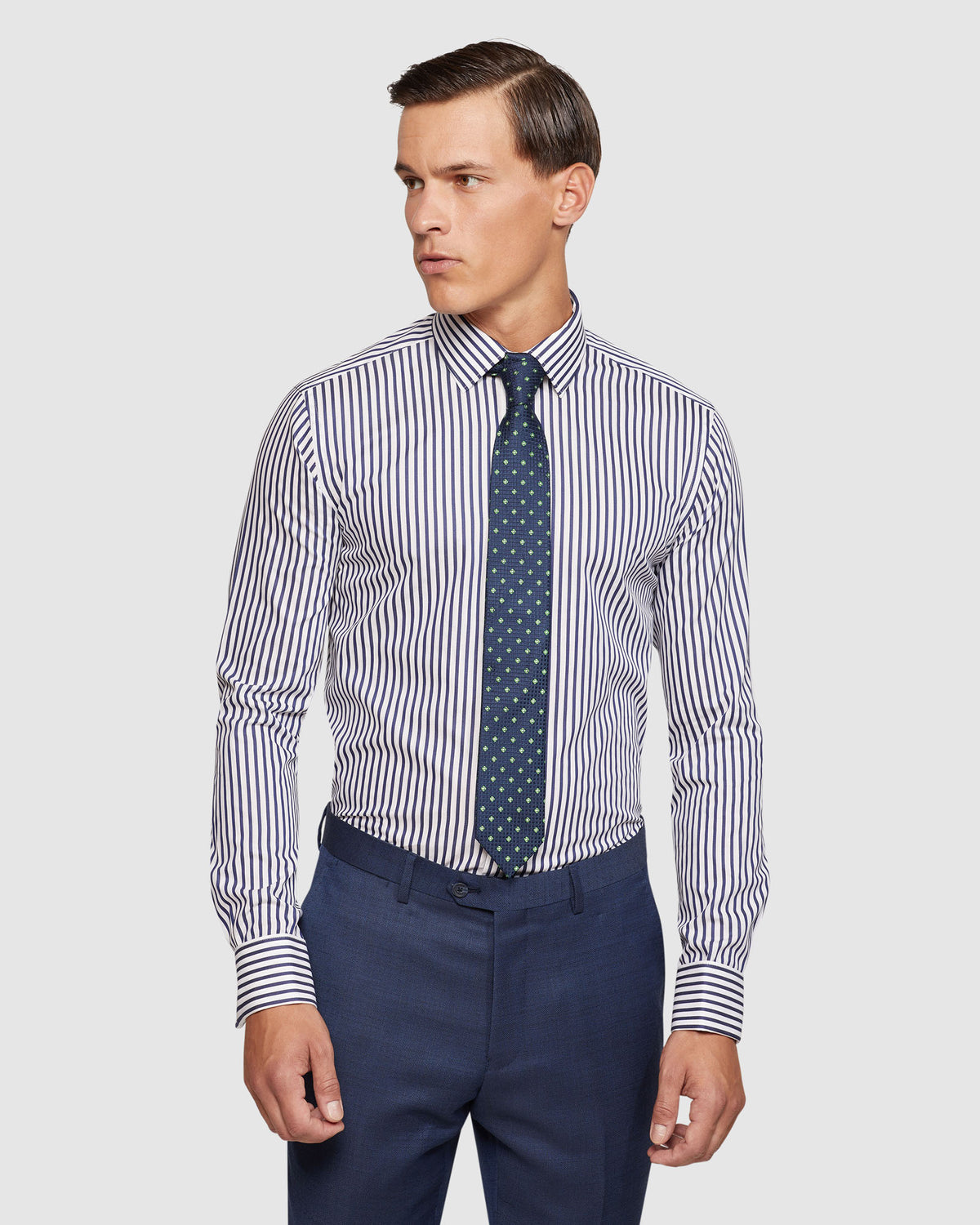 BECKTON FRENCH CUFF STRIPED SHIRT MENS SHIRTS