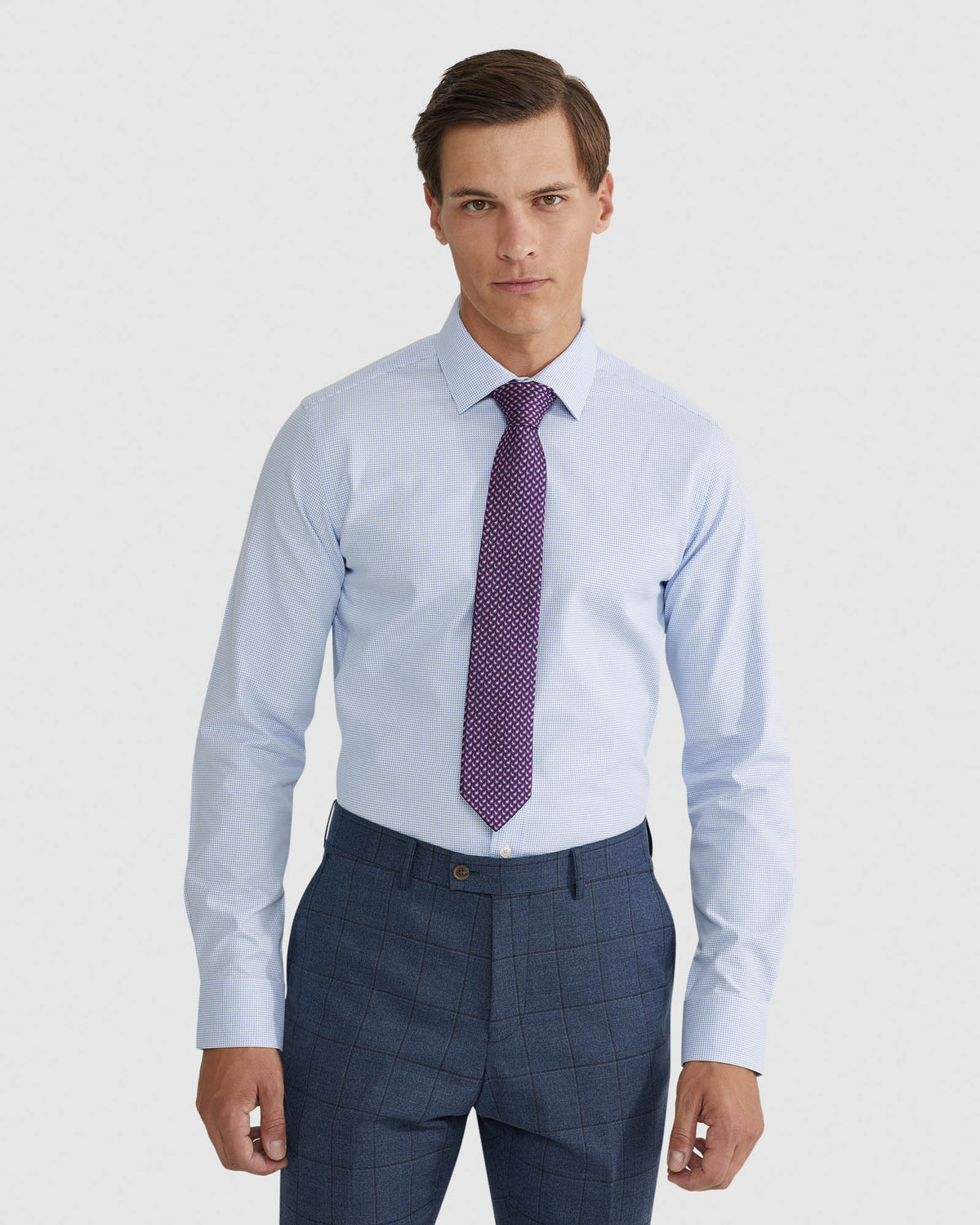 BECKTON DOBBY SHIRT MENS SHIRTS