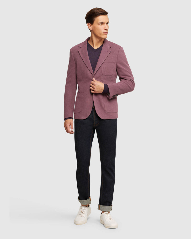 FRANKIE KNITTED BLAZER MENS JACKETS AND COATS