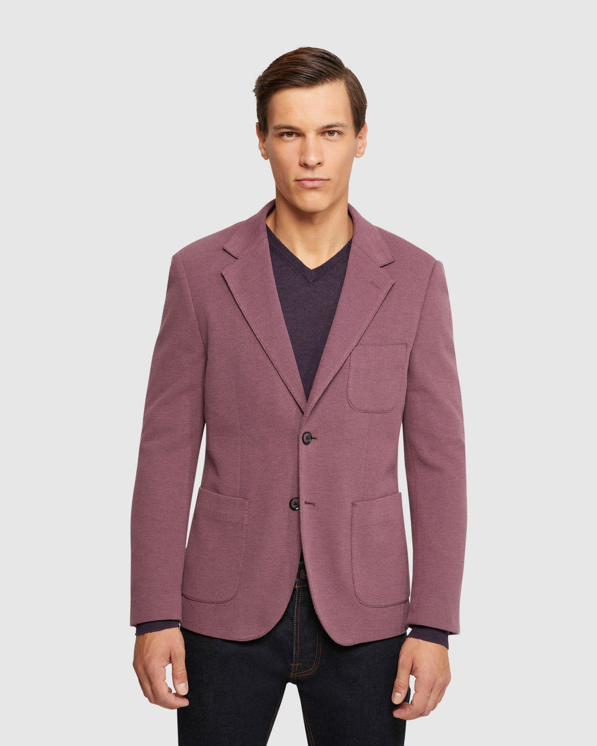 FRANKIE KNITTED BLAZER MENS JACKETS AND COATS
