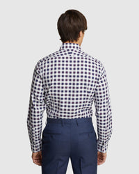 BECKTON CHECKED LUXURY SHIRT NAVY