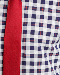 BECKTON CHECKED LUXURY SHIRT NAVY