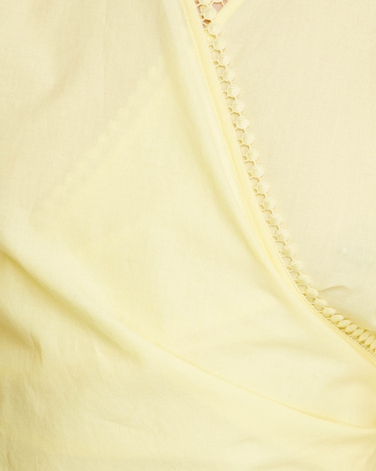 FITZGERALD COTTON WRAP TOP YELLOW