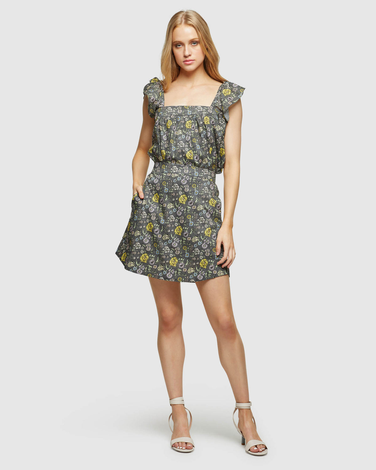 LUCIELLE COTTON PAISLEY PRINT TOP WOMENS TOPS