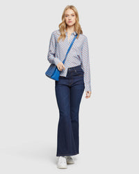 POPPY GEO PRINTED SHIRT WOMENS SHIRTS