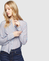 POPPY GEO PRINTED SHIRT WOMENS SHIRTS