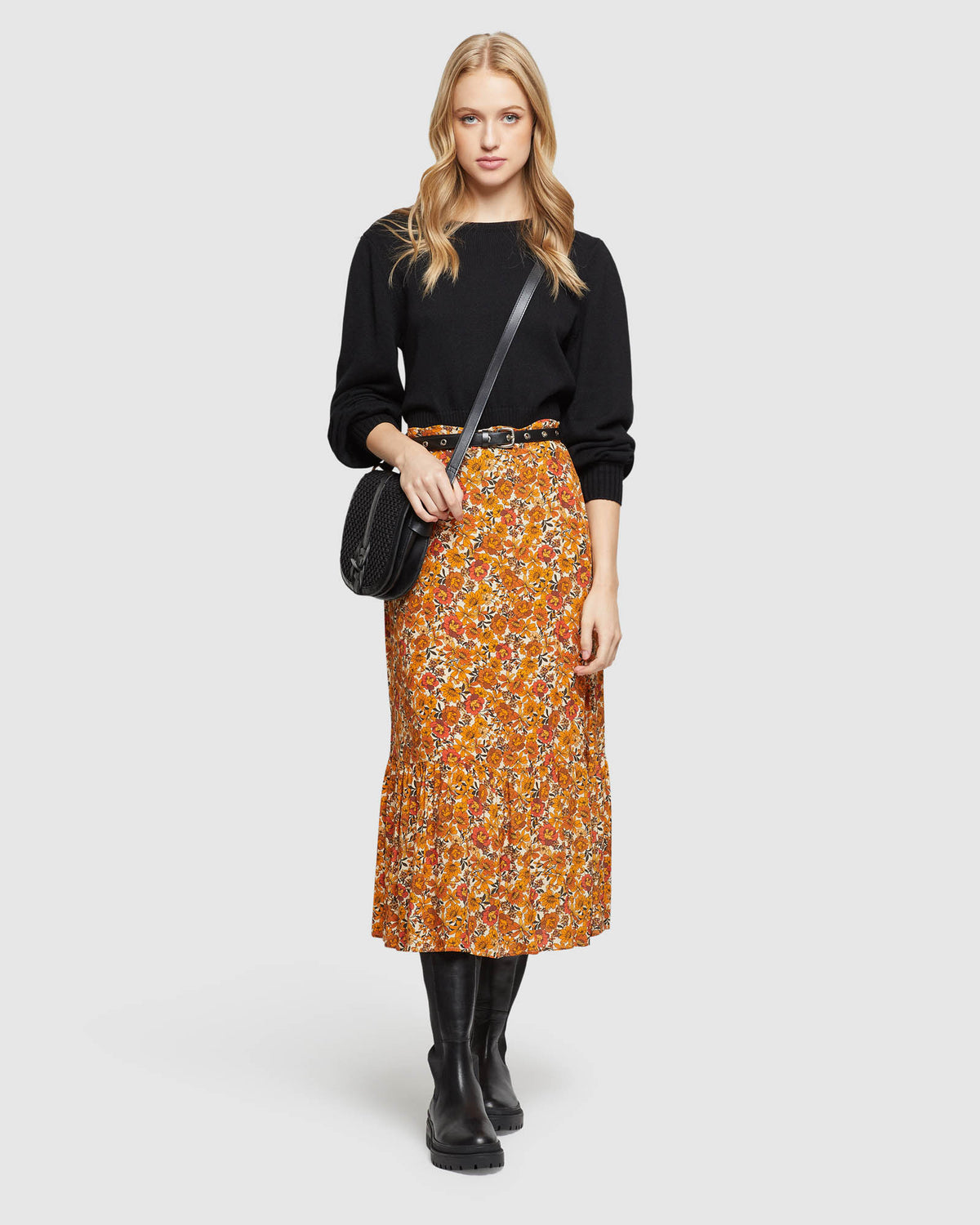 SAMARA FLORAL PRINTED SKIRT WOMENS SKIRTS
