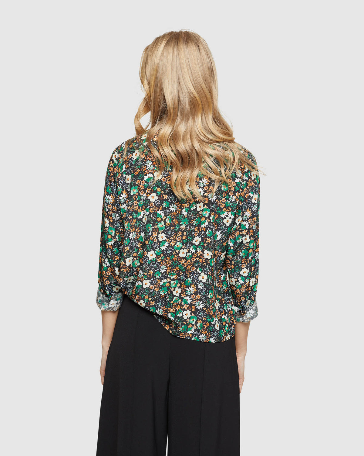POPPY FLORAL PRINTED SHIRT WOMENS SHIRTS