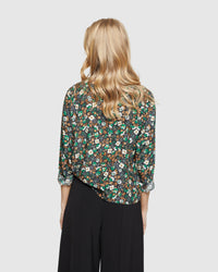 POPPY FLORAL PRINTED SHIRT WOMENS SHIRTS
