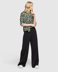 POPPY FLORAL PRINTED SHIRT WOMENS SHIRTS