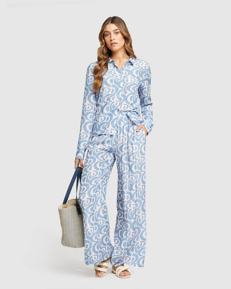POPPY GEO PRINT SHIRT WOMENS SHIRTS