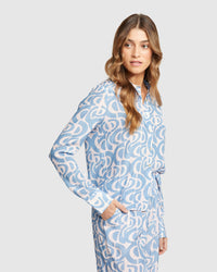 POPPY GEO PRINT SHIRT WOMENS SHIRTS