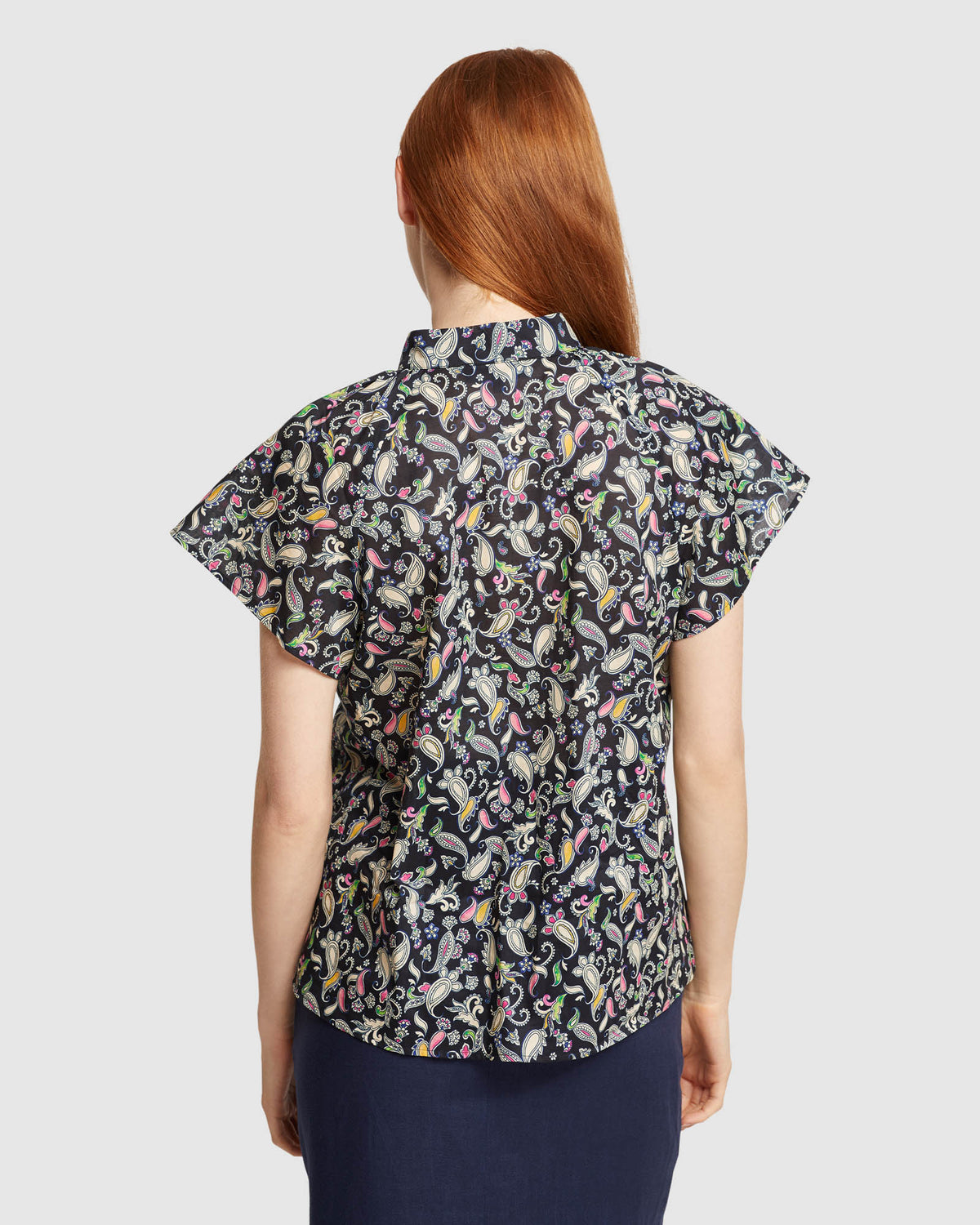 ARIELA FLORAL PRINTED TOP WOMENS TOPS