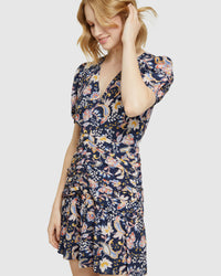 ELIZA FLORAL DRESS BLUE