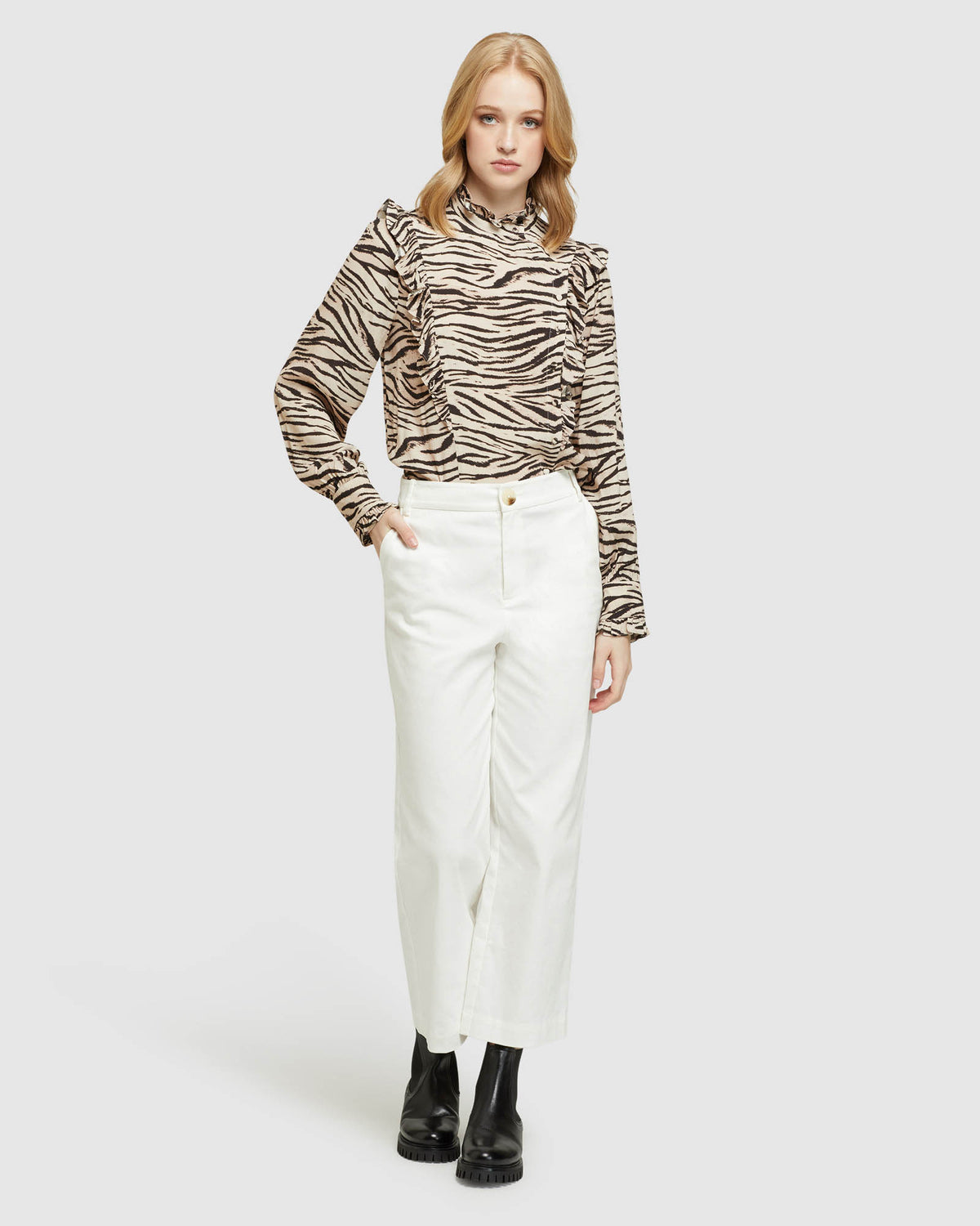 BECCY ANIMAL PRINT TOP