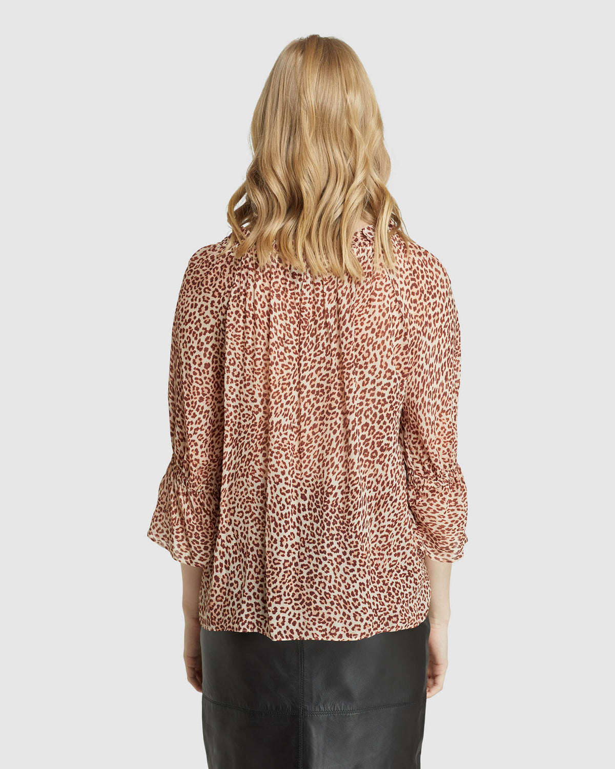 GRACE ANIMAL PRINTED TOP NATURAL