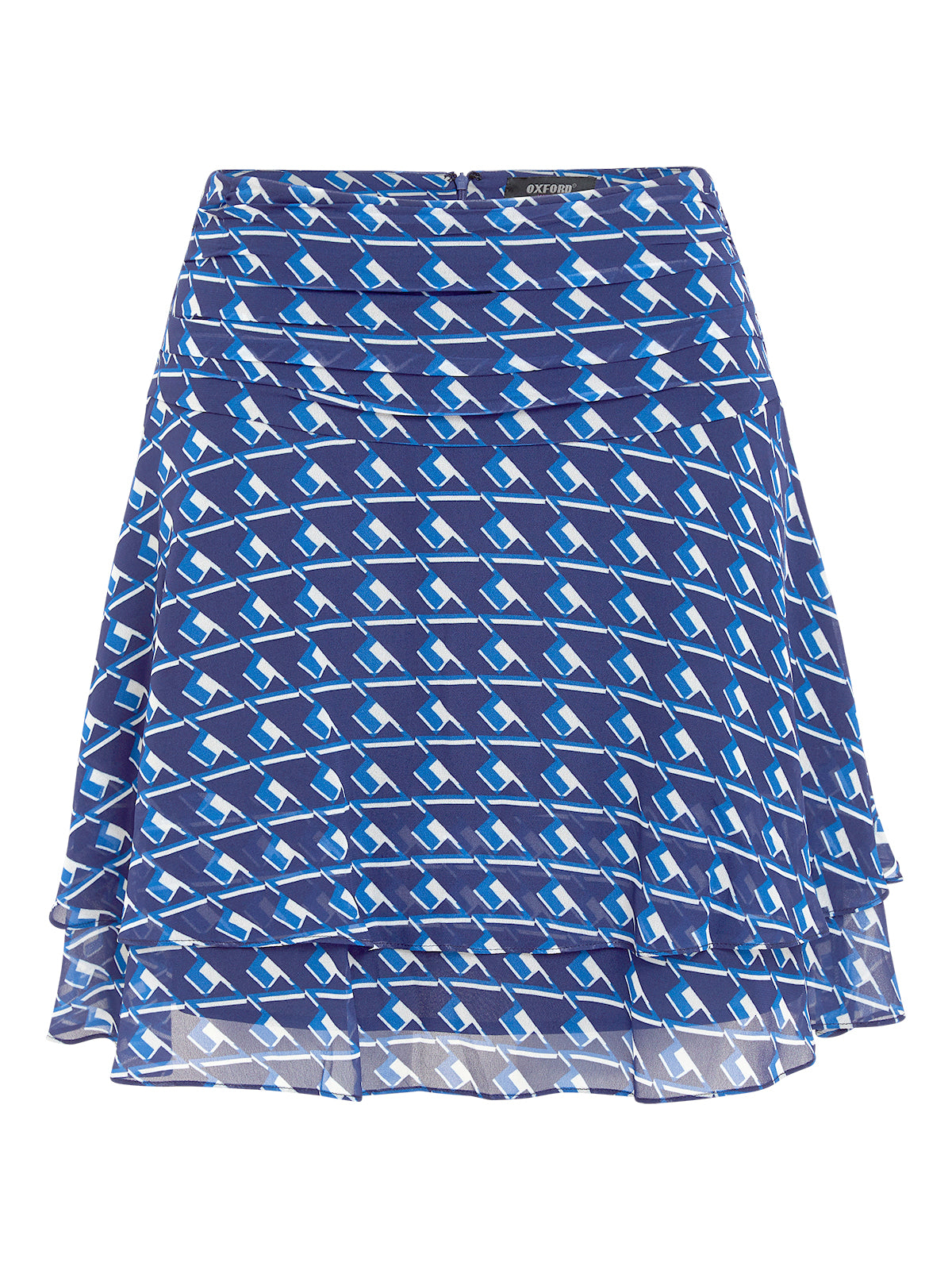 JOHNSON GEO PRINT SKIRT BLUE