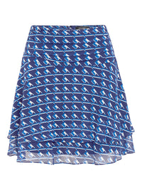 JOHNSON GEO PRINT SKIRT BLUE