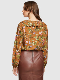 ANA FLORAL TOP SPICE