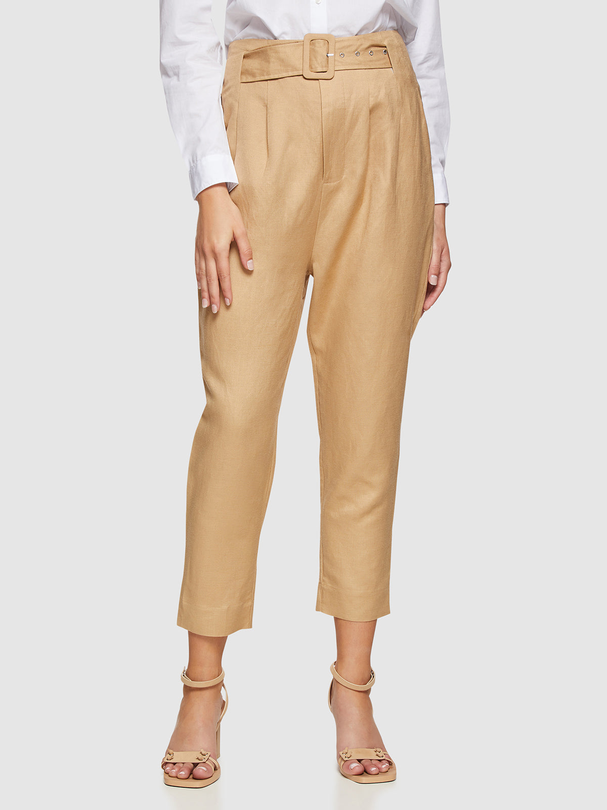 LULU BELT WAIST PANTS
