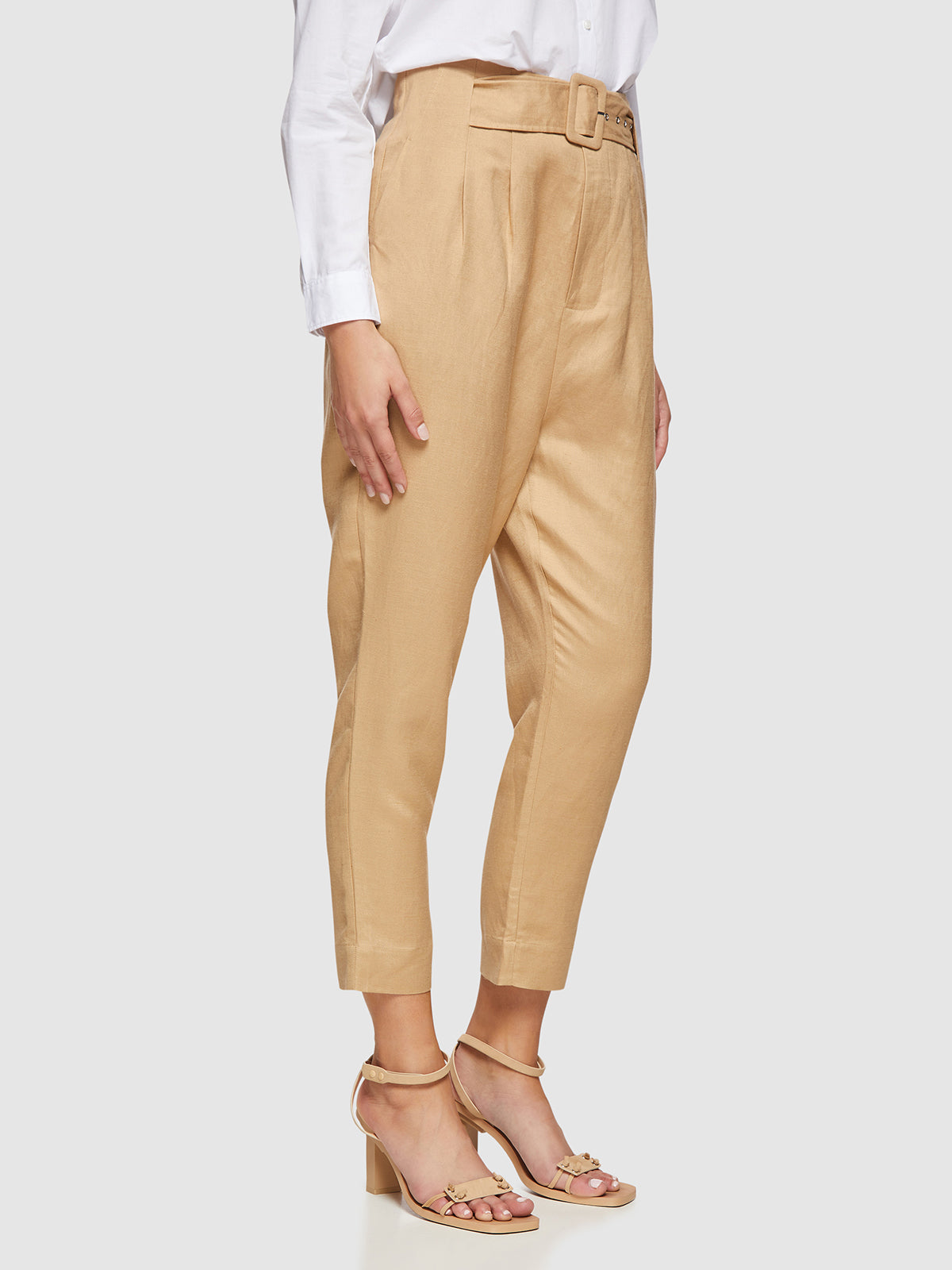 LULU BELT WAIST PANTS