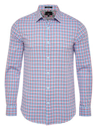 BECKTON LUX MULTI CHECKED SHIRT RED MULTI