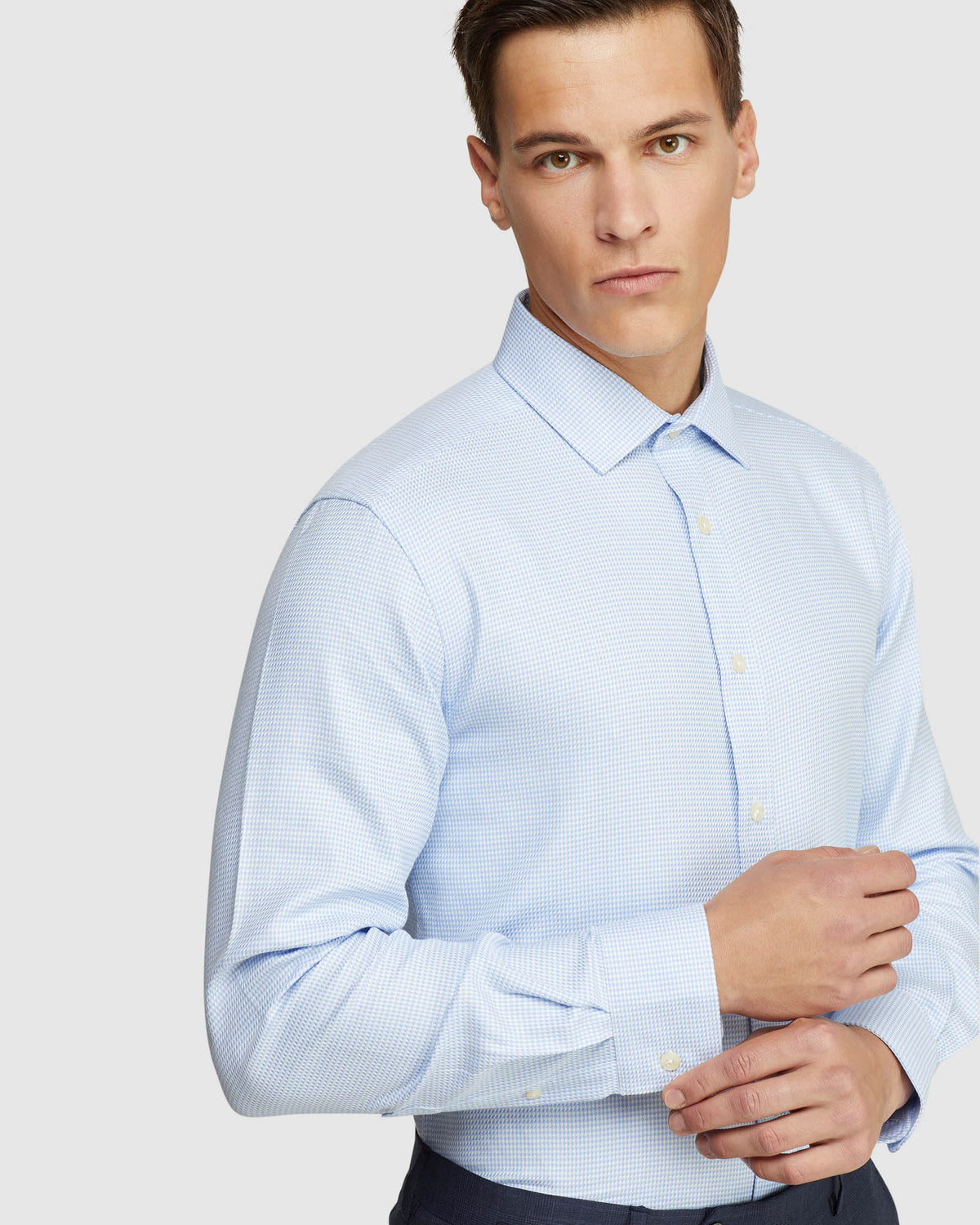 BECKTON DOBBY SHIRT MENS SHIRTS