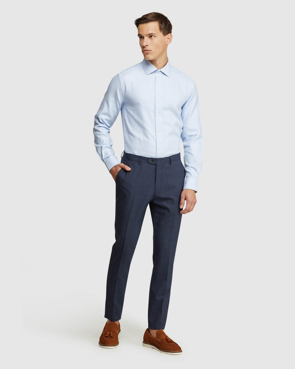 BECKTON DOBBY SHIRT MENS SHIRTS