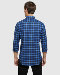 PORTLAND CTTN/LINEN CHECK REGULAR SHIRT MENS SHIRTS