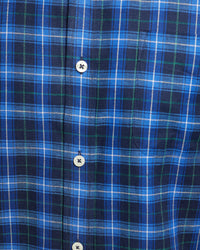 PORTLAND CTTN/LINEN CHECK REGULAR SHIRT MENS SHIRTS