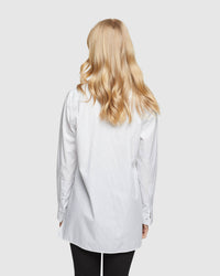 SAVANNA PINSTRIPE SHIRT WOMENS SHIRTS
